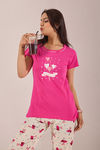 Sweet Moon Knit Cotton Pyjama Set - Cream Darkpink  — thumbnail 5
